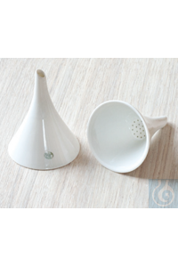 Porcelain funnel acc. to Dr. Hirsch, Ø 45 x H1 38 x H2 25 x D2 13 mm Porcelain funnel acc. to Dr....